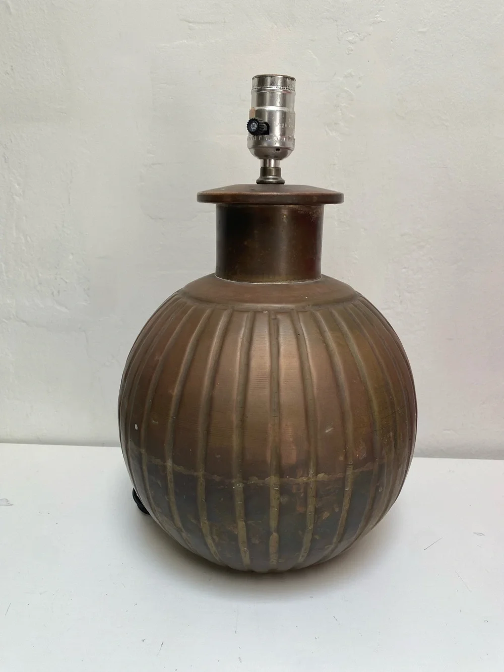 Brass Melon Form Table Lamp 15